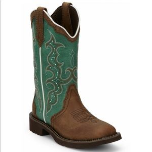 COPY - 🚨🔥JUSTIN WOMENS RAYA TURQUOISE western boo…